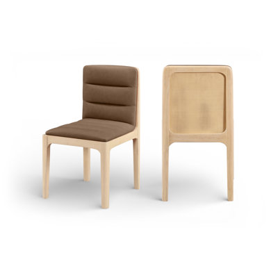Chaise rembourrée en cuir Ellis