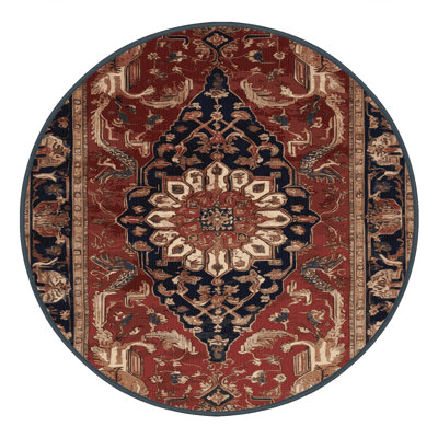 Machine Washable Persian Brown Area Rug