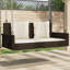 Banc pivotant avec coussins en poly rotin 46,9 po x 22 po x 18,9 po-784161426-784161455