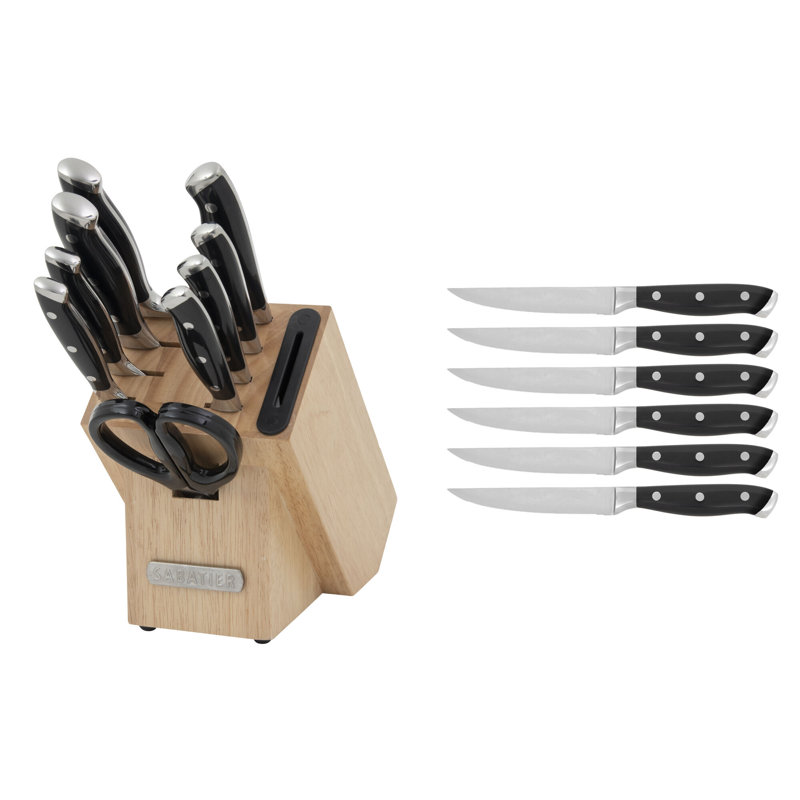 Sabatier 16-Piece Forged Triple Rivet Knife Block Set