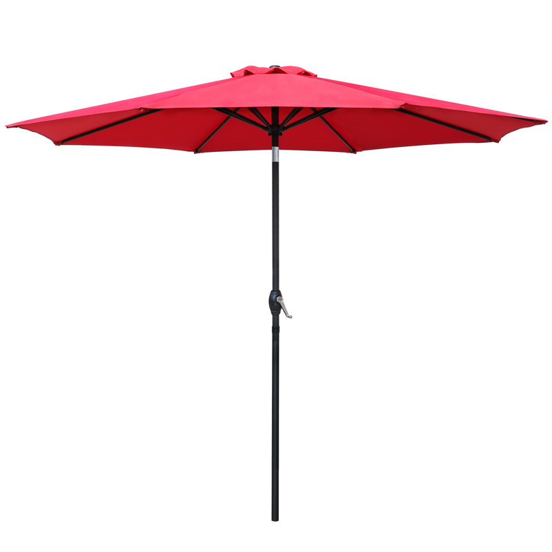Parasol de marché 9 pi Juri, Rouge