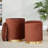 Nesting Pleated Ottoman Set-154068249