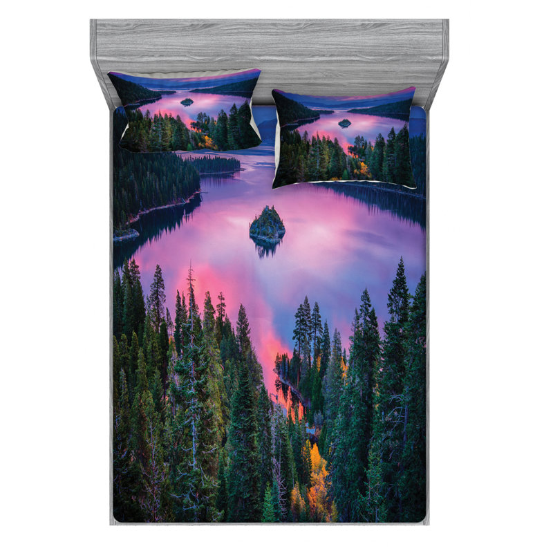 Microfiber Sheet Set, Full Sheet Set with Fitted Sheet