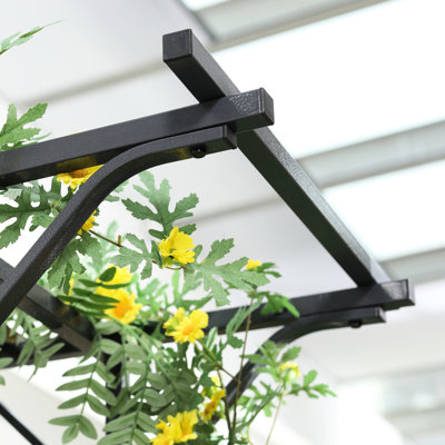Ornement en forme de treillis de jardin 82 po - Métal avec décoration élégante pour mariages