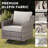 Arlene 5 Person Outdoor Wicker Sofa Conversation Set With Swivel Chairs, Fire Pit Table, Ottomans & Side Table-1567873729