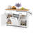 Rolling Kitchen Island Kitchen Cart with Tilt-out Trash Cabinet Island Table-333473051