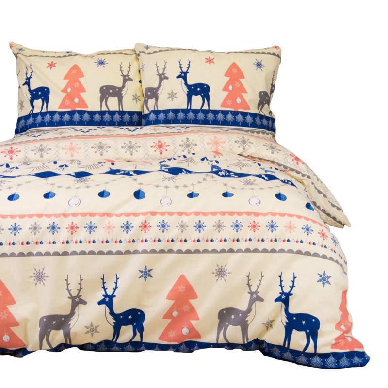 Aderholt Cotton Duvet Cover Set with Pillow Shams Included