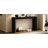 60" Modern Farmhouse Console Table With 2 Concealed Drawers, Waterfall Design Entryway Table With Thickened Legs &  Wood Grain For Living Room, Entryway & Hallway-122607073