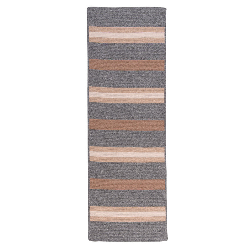 Tapis brun / gris Winkel, Tapis de couloir 2 pi x 8 pi