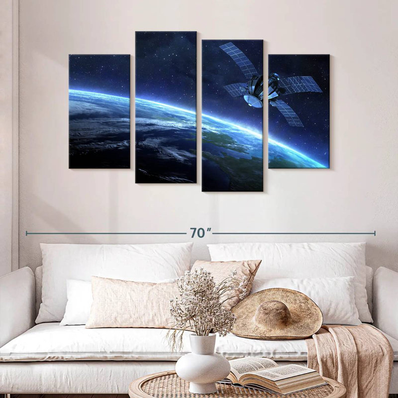 Oberle Earth Satellite, 32"H x 52"W