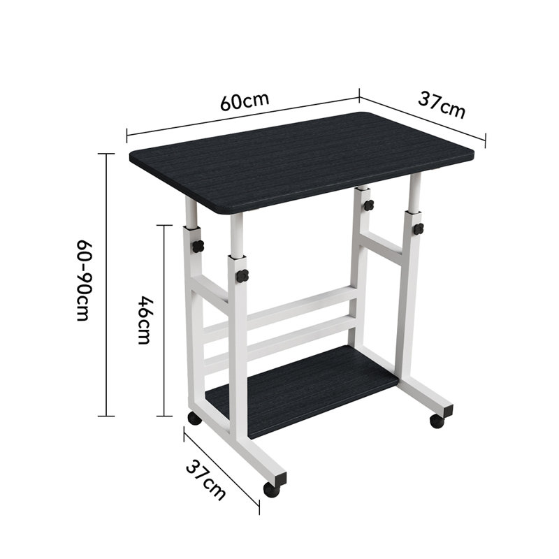 MDF Computer Desk, black/black；white