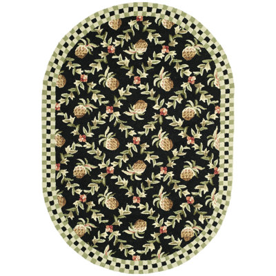 Tapis floral en laine crocheté à la main Jonsson