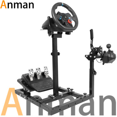 Racing Simulator Stand Multifunctional Shift Lever Platform, No Steering Wheel Pedal Shifter Seat by Inbox Zero
