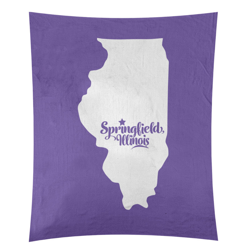 Tapisserie Springfield Illinois, H 27,5 po x l 37,5 po, Mauve