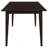 Henin Cappuccino Rectangle Dining Table