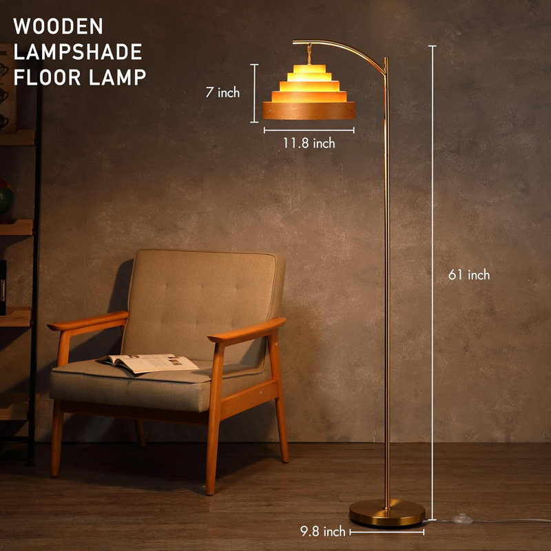 Lampe sur pied Cascade Mid-Century