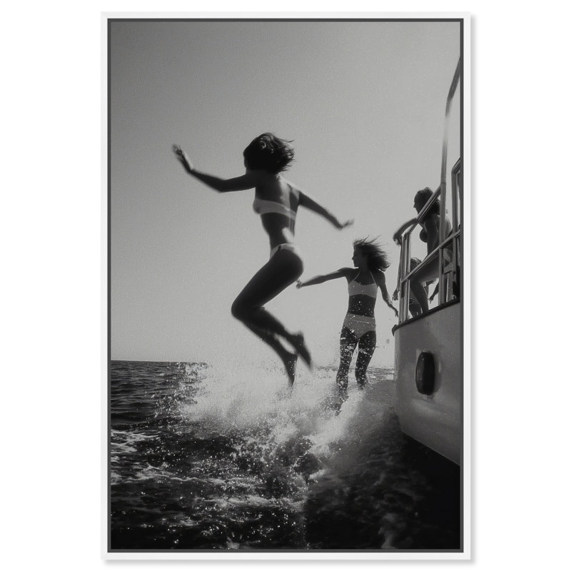 Liquid Gravity Print by Oliver Gal, 16"H x 11"W, White Floater Frame