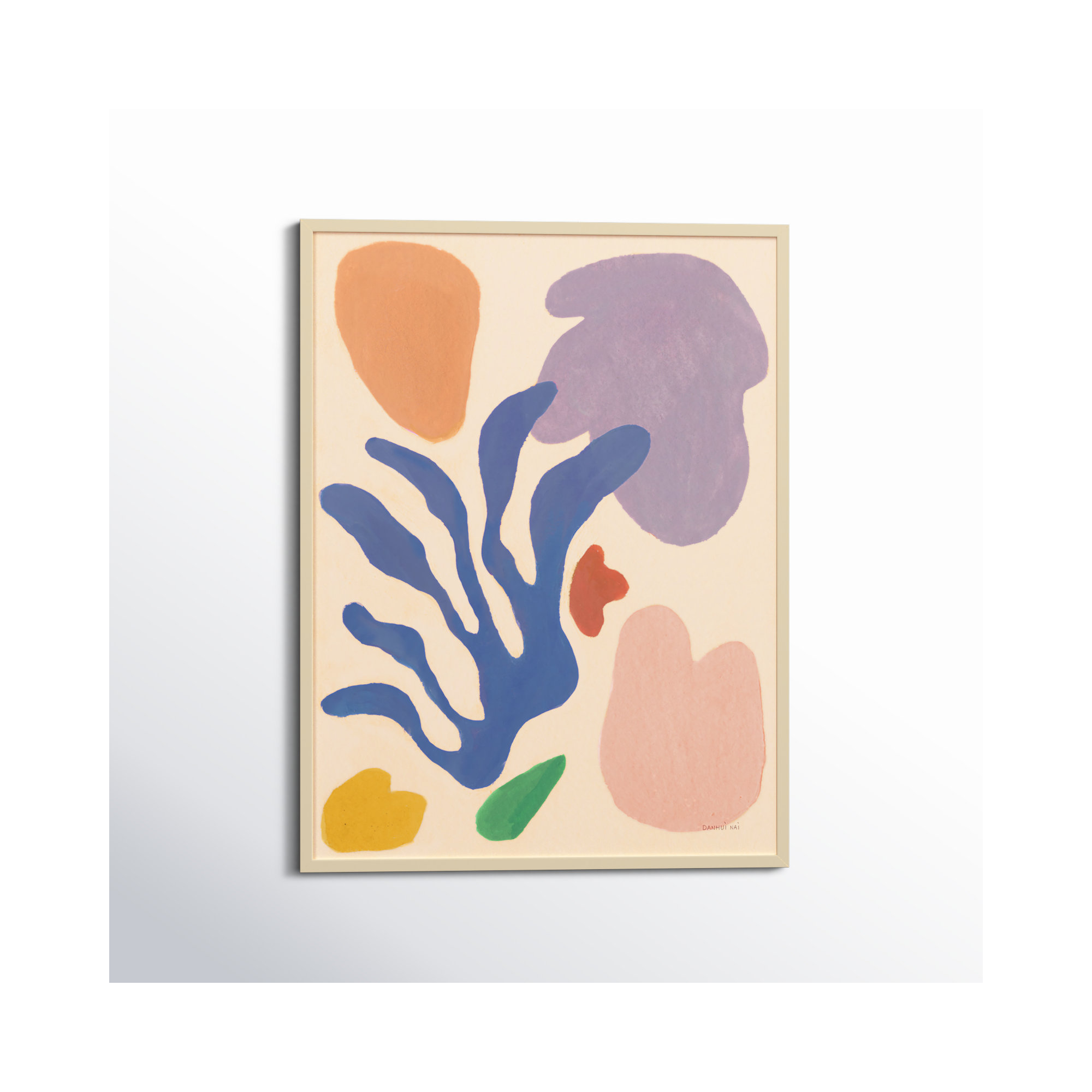 Honoring Matisse Warm by Danhui Nai, Brown, 41" H x 31" W x 1" D