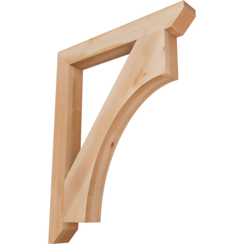 Support en bois Westlake, Cèdre rouge, H 40 po x l 3,5 po x P 32 po