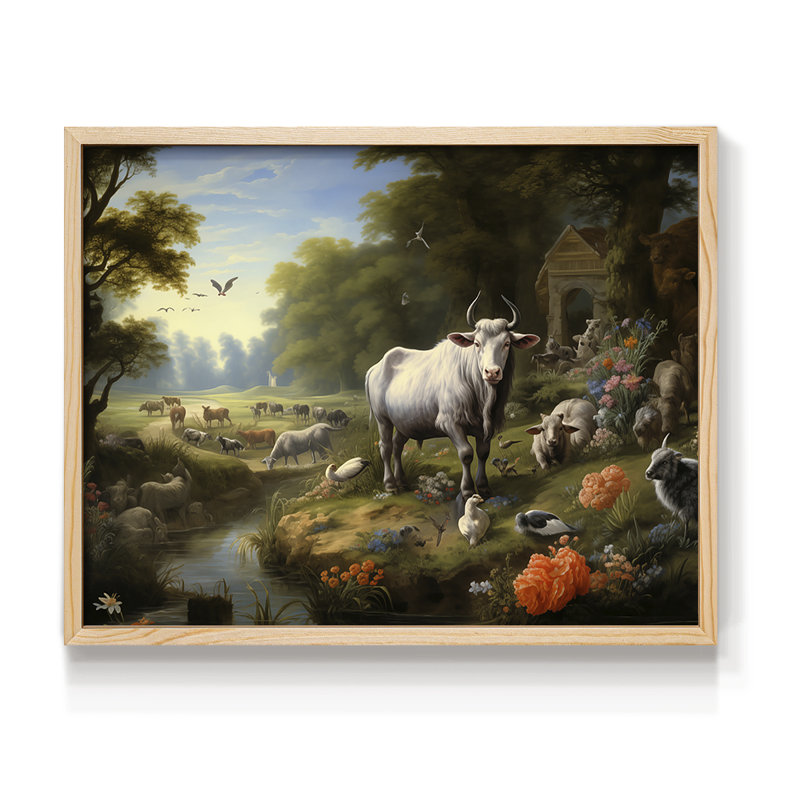 Wildlife Series-XXVII -Framed Print - Restickable, 16" H x 20" W, Natural