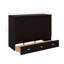 Grand lit escamotable avec tiroirs de rangement et station de charge USB, armoire murale avec prises-965797790