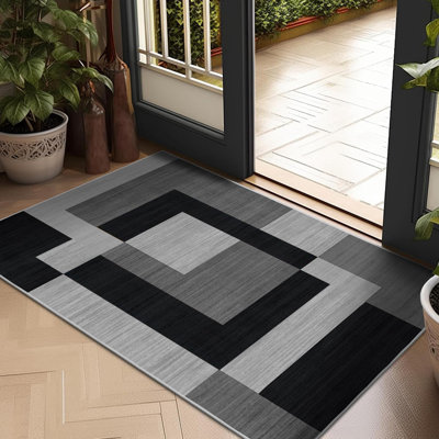 Oriental Machine Tufted Shag Area Rug
