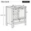 Meuble-lavabo 30 po à grain de bois avec lavabo en céramique