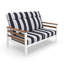 Causeuse d'extérieur en métal avec coussin Sunbrella Townsend-116227654