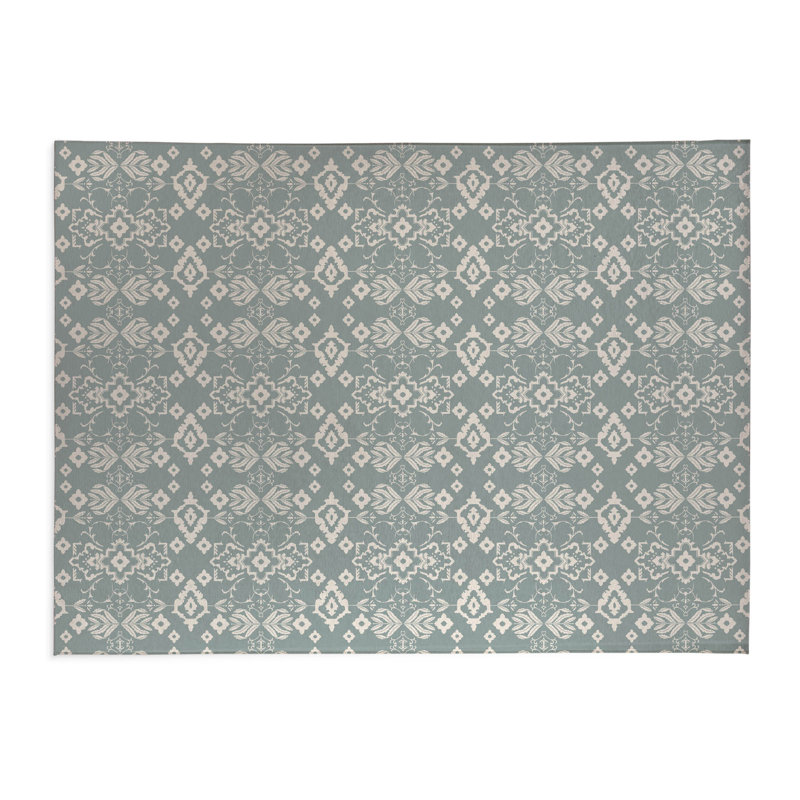 Tapis de bureau léger Block, L 24 po x P 36 po, Bleu cendré
