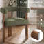 Mamanbai 17.7" Seat Height Modern 3-Leg Chenille Dining Chair with Walnut Frame & Wraparound Back-1443654259-1443654540