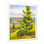 «Colorful Young Orange Betula on Bank of Calm Bay», peinture sur toile-59843548-59843545