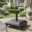 Base de parasol extérieure carrée 90 lb Halea