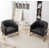 Black Faux Leather