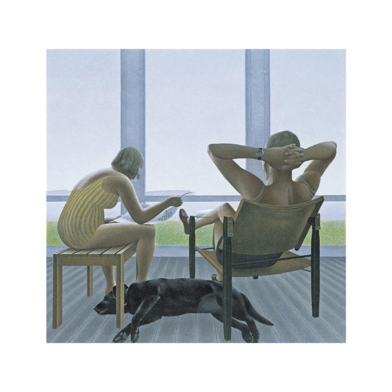 «Veranda» par Alex Colville - estampe numérique, H 32 po x l 40 po