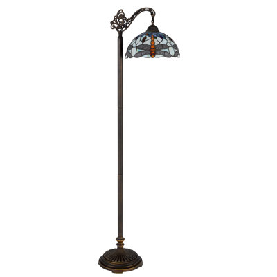 Aadhyan 62.87'' Bronzed Arched Floor Lamp