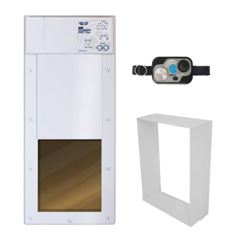 Porte murale en métal pour chien et chat