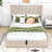 Upholstered Platform Bed with Hydraulic Storage System and Headboard-863995812-863995813