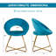 Ensemble de fauteuils en velours Mid-Century