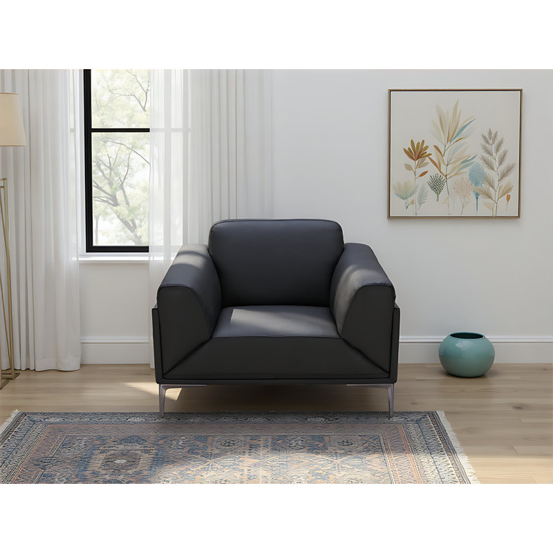 Fauteuil capitonné de 37,7 po de large Antalya