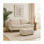  Repose-pieds capitonné Maren, beige-154171594