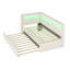 Lit plateforme tapissier simple avec ports USB et ceinture à DEL-1055073500-1055073501