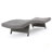 Sleek Grey Wicker Chaise Lounge With Adjustable Backrest And All-Weather Durability For Outdoor Relaxation