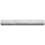 Antic Special 6" x 0.75" Glossy Ceramic Pencil Liner Tile Trim in Milk White