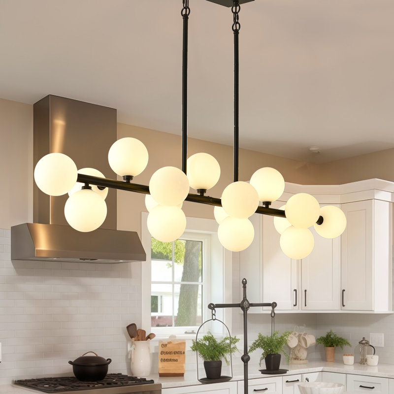 Luminaire suspendu 16 lumières Spoutnik Mid-Century