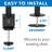 Mount-It! Full Motion Height Adjustable Single Monitor Arm Mount | Fits 13 - 32 in. TVs with C-Clamp