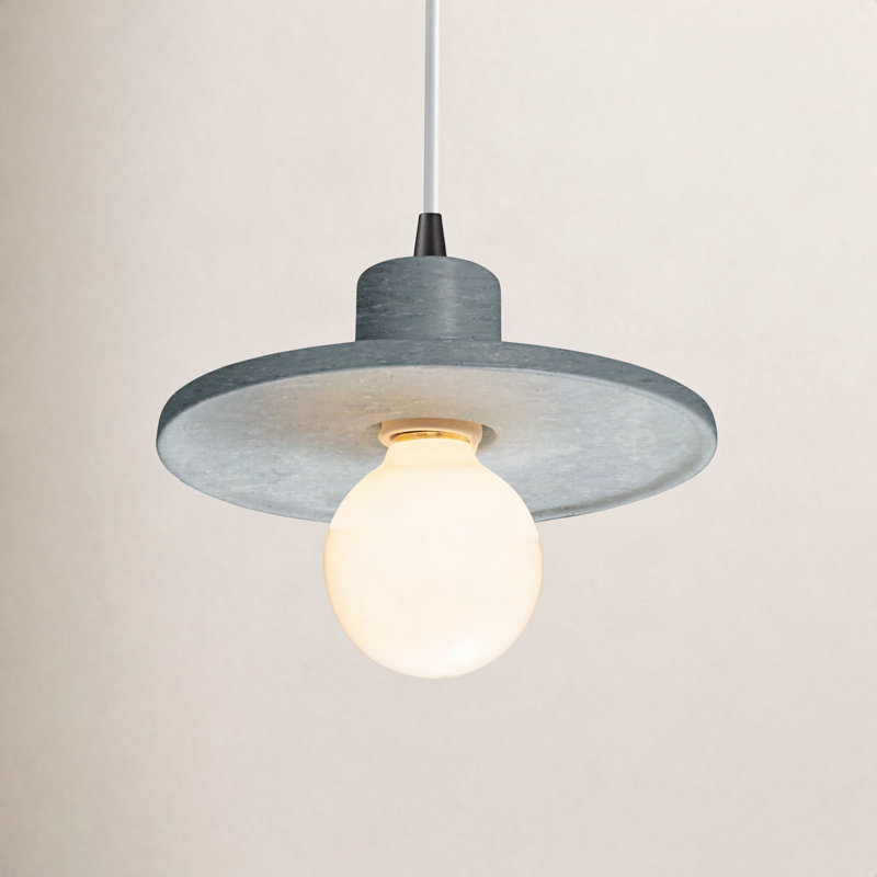 Leni - Light Single Pendant, Concrete, Matte Black