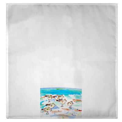 Serviette à main sept sanderlings Scheel