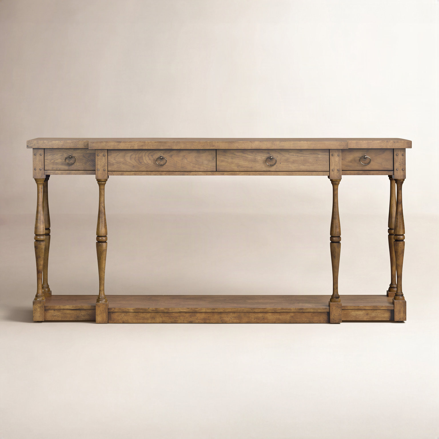 Sanctuary 72" Console Table, Light Ash