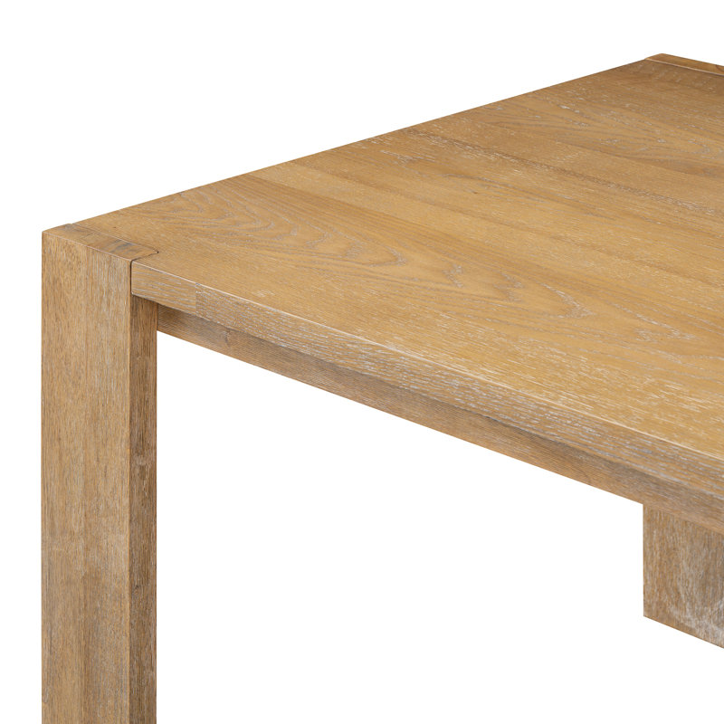 3-piece Dining Set Contains 2 Benches, Natural Wood Wash