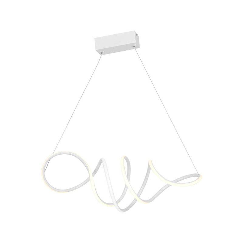 Breahnna 1 - Light LED Geometric Pendant, Black